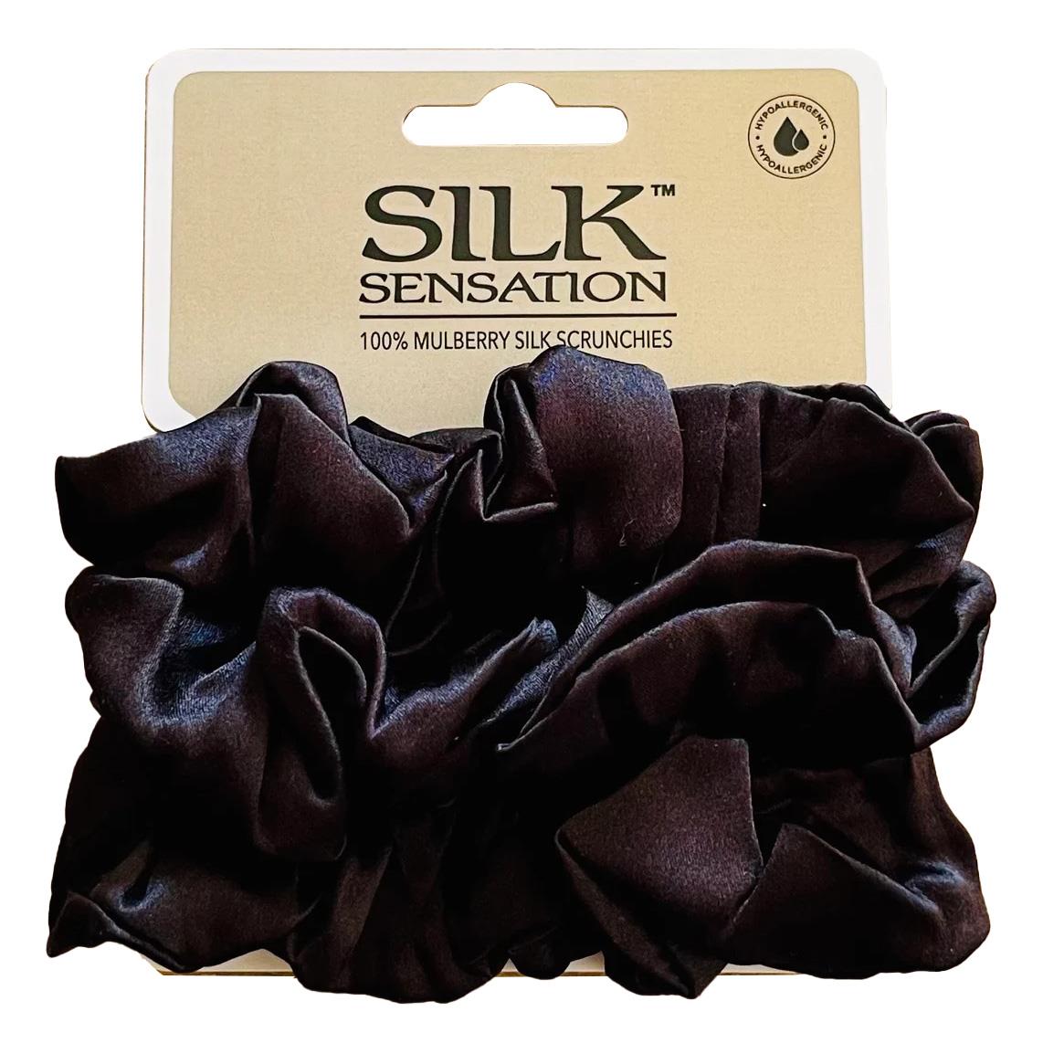 Silk Sensation Large Silk Scrunchies - 3pk